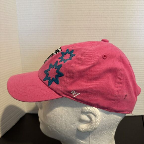 47 Brand Texas Tech Red Raiders Kids Pink Hat Double T Logo Adjustable Strapback - Picture 4 of 11